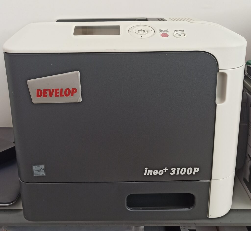 Stampante a colori DEVELOP Ineo+ 3100
31 Pagine/minuto B/N e colore
Fronte retro automatico
SOLO 3 DISPONIBILI